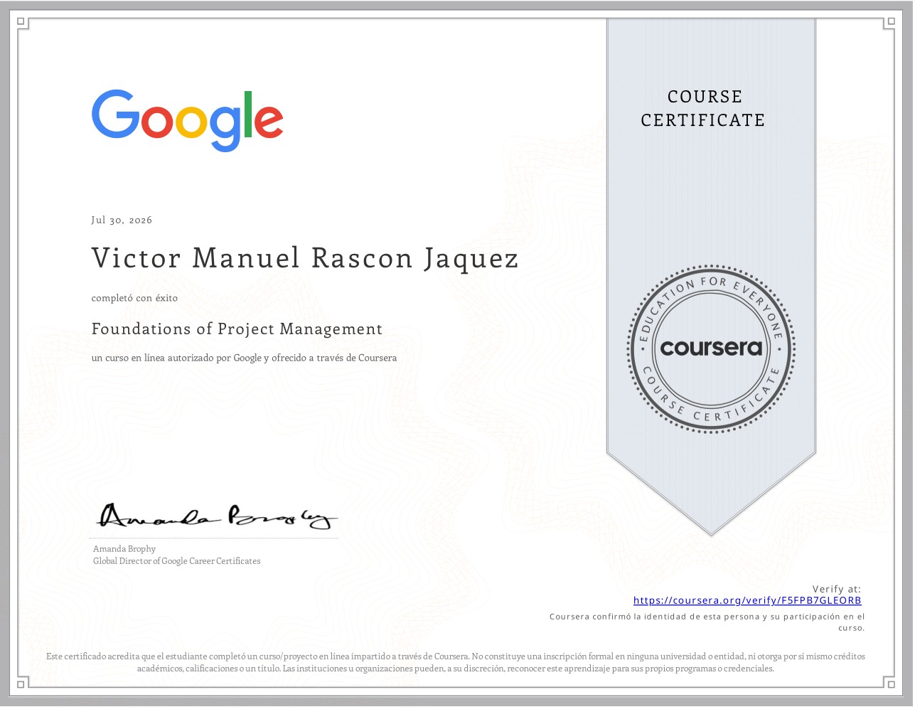 Certificado